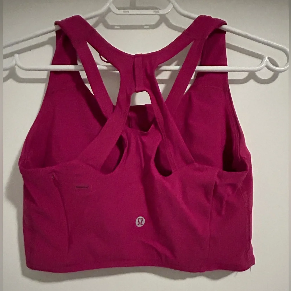 Lululemon Stash-It bra size 6 bright pink - Picture 3 of 3